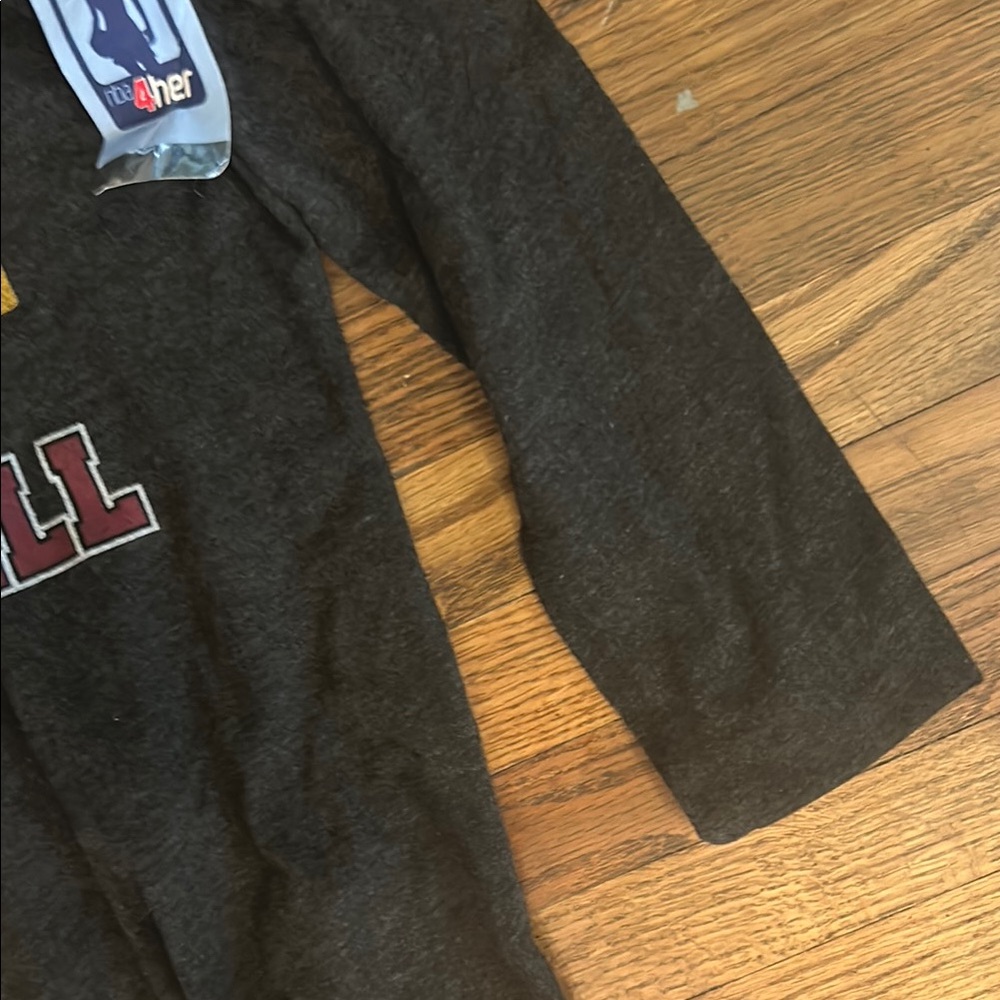 NBA Gray and Red Long Sleeve Hoodie - Picture 5 of 9